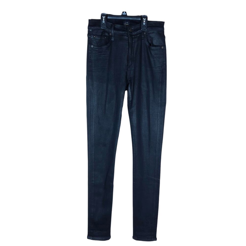 Citizens of Humanity Womens Slick High Rise Skinny Jeans 28 Black Sleek Trendy